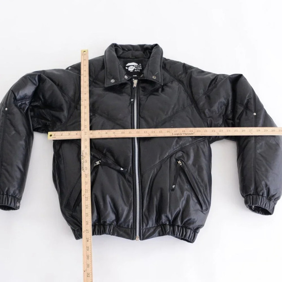 The Bathing Ape  Black Zip Up Puffer Jacket Size Large - Picture 4 of 16